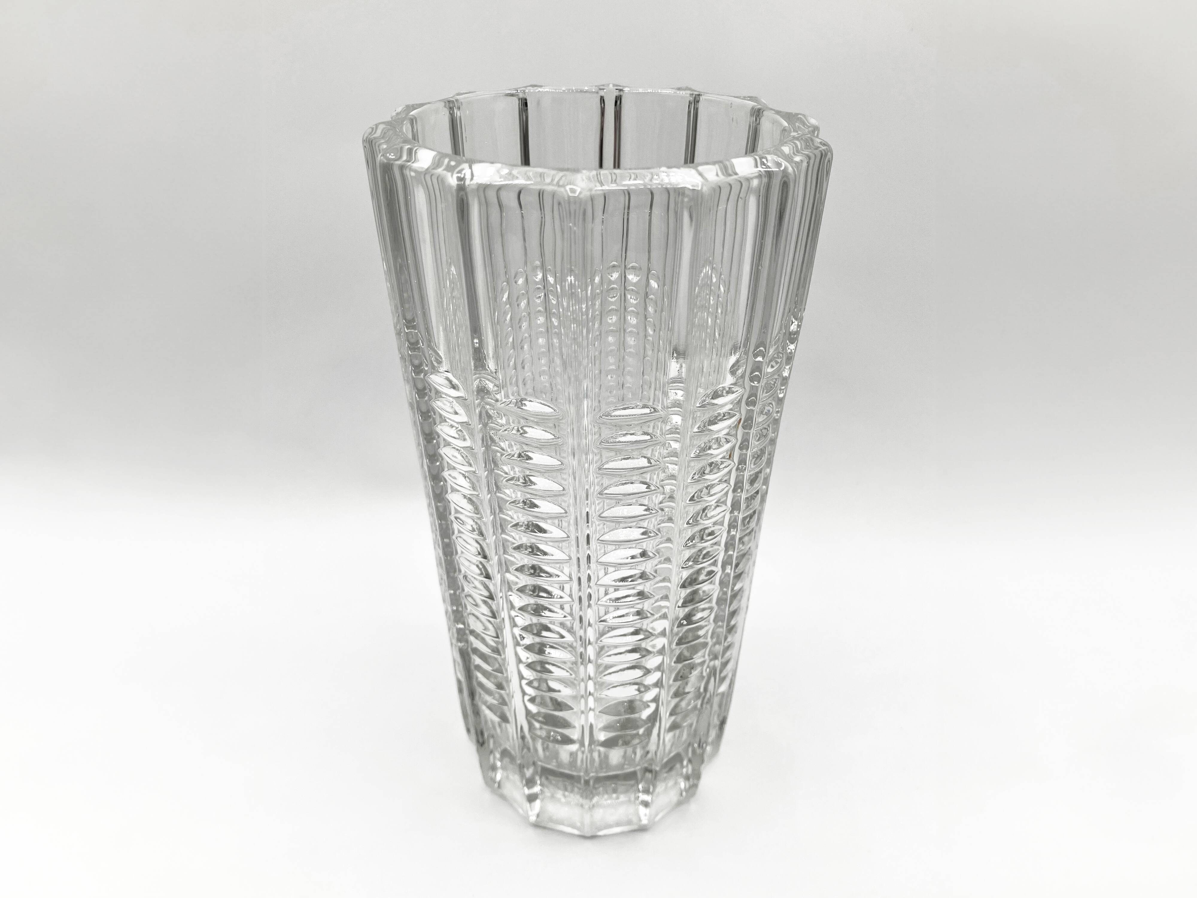 Sklo Union vase, Rudolfova Hut glassworks, Czechoslovakia 1963