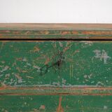 Grande commode ancienne à patine verte (c.1940) #62