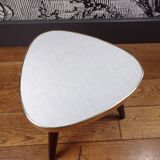 Tripod plant holder table in white formica