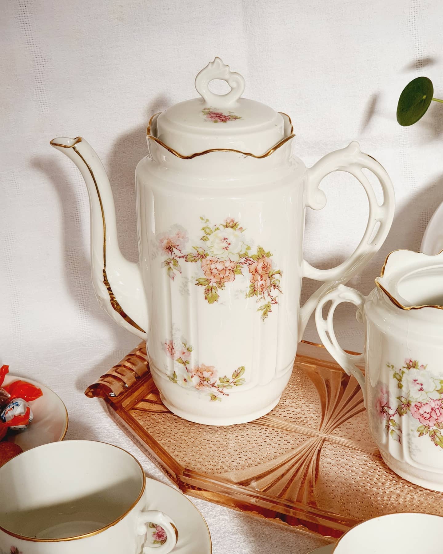 Tea service or coffee LV France antique porcelain