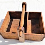 tool box or other old wood with 2 compartments