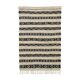 Tapis kilim ethnique blanc et noir