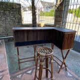 Vintage rattan bar around 1960