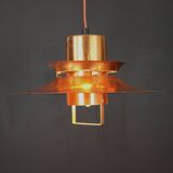 Scandinavian midcentury Design Lamp by Vitrika | solid copper black style | 1960s | Scandinavian