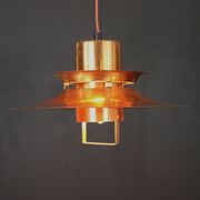 Scandinavian midcentury Design Lamp by Vitrika | solid copper black style | 1960s | Scandinavian