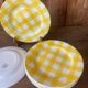 Set of 8 flat plates Digoin Sarreguemines model Scottish yellow year