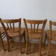 Lot de 4 chaises bistrot style baumann
