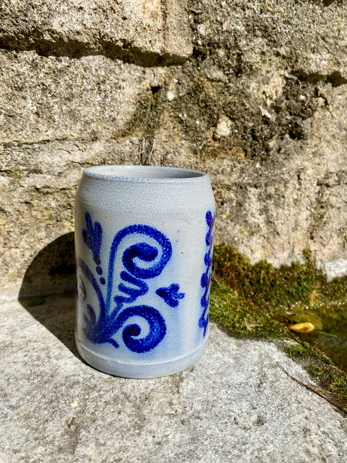 Alsatian stoneware beer mug