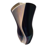 Iridescent enamelled vase