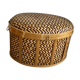 Wicker and bamboo chest