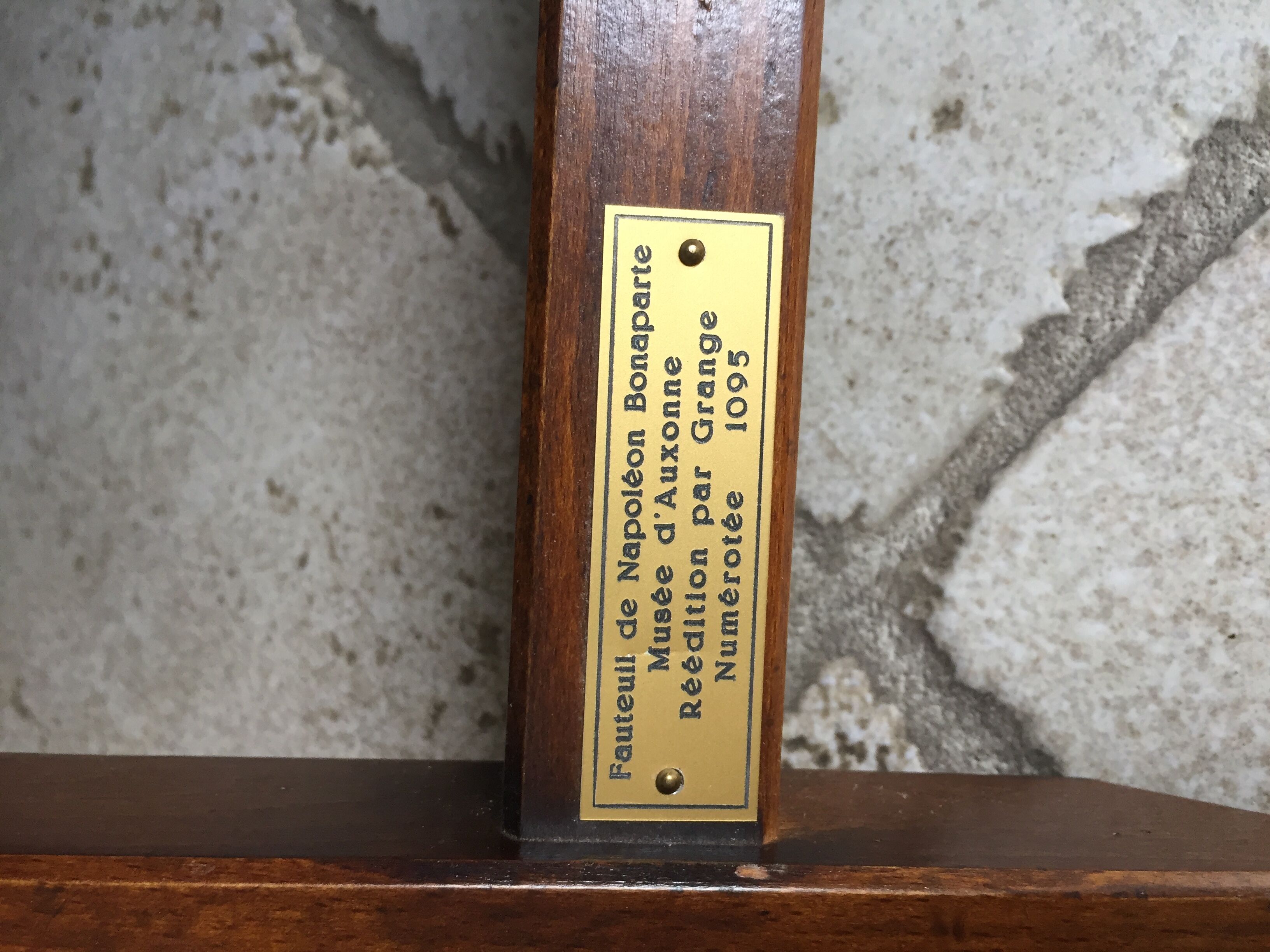 Folding armchair edited by the barn House, numbered 1095 s Napoleon Bonaparte 2000 campaign chair reproduction