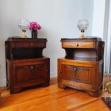 Pair of art deco bedside tables