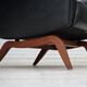 1960s, Danish design by Illum Wikkelsø, armchair, model 110, leather, teak.