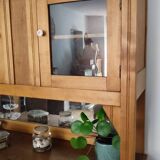 Vintage light wood sideboard