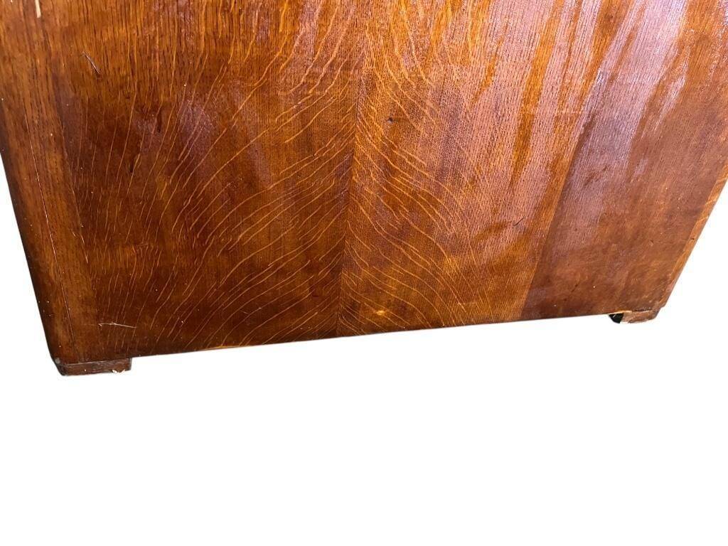 Vintage American desk with roller shutter