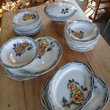 Antique tableware set from Digoin and Sarreguemines