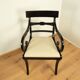 Armchair by G.T. Rackstraw, mahogany stained black, vintage from England