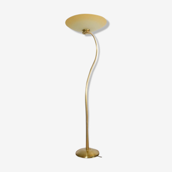 Lampadaire laiton et opaline