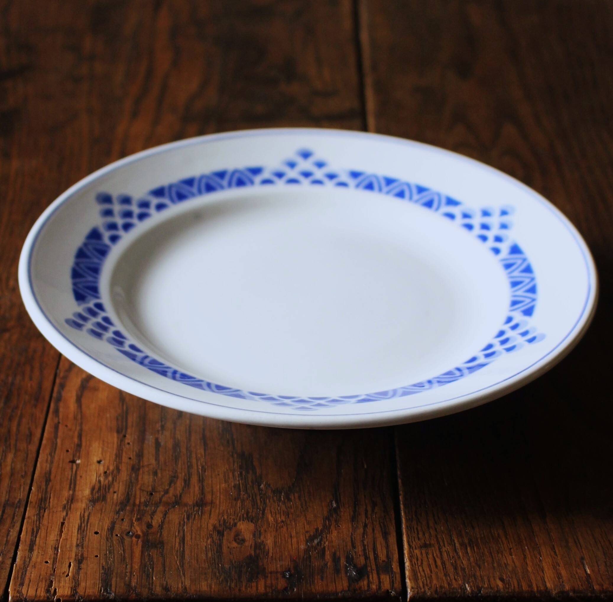 Blue pedestal coupe Ariège Digoin Sarreguemines