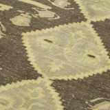 1950s hand-knotted wool turkish beige carpet 154 cm x 284 cm