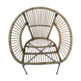 Chair rattan metal legs