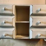 1950s shelf with off-white patina