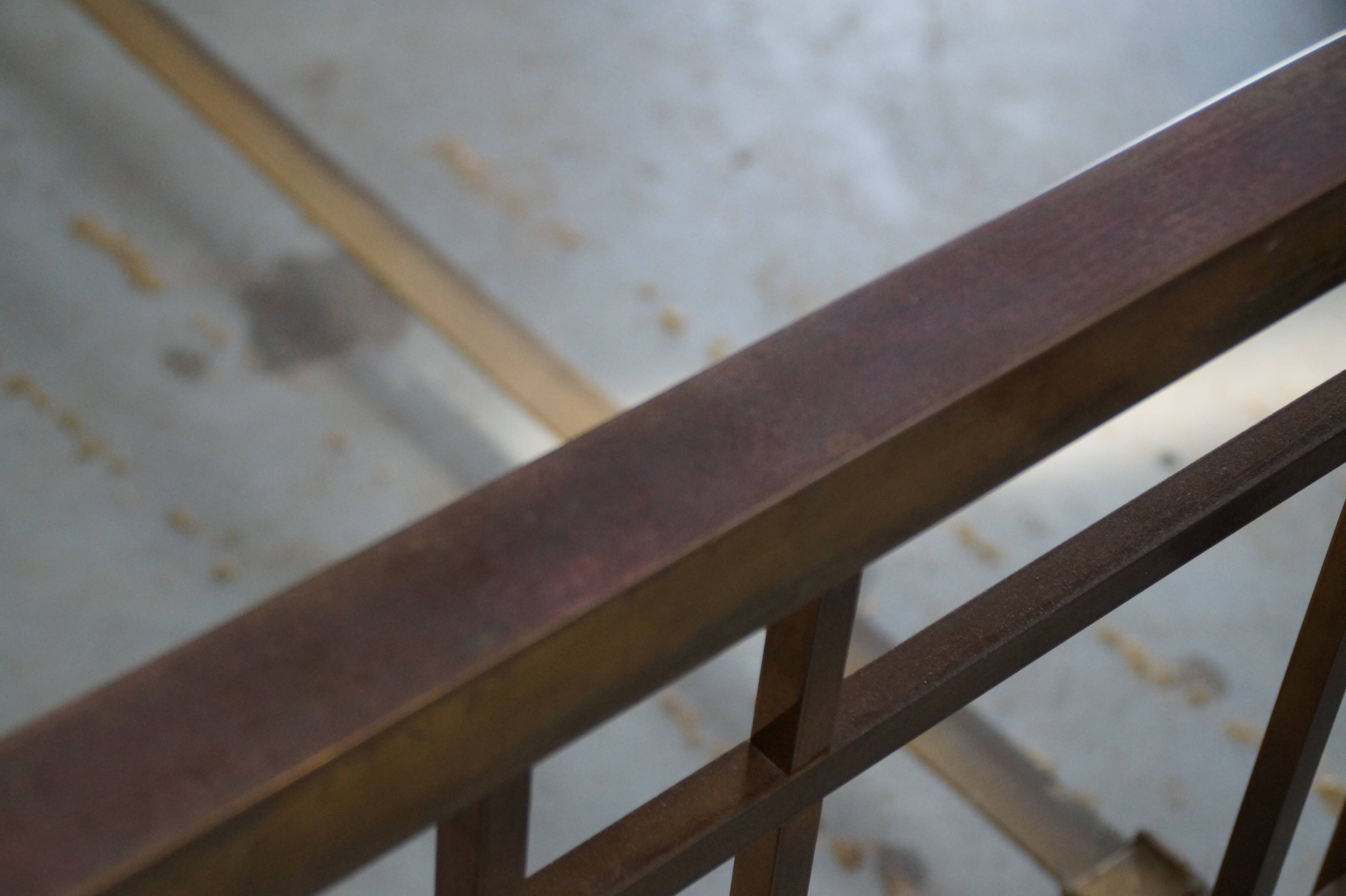 Bed art deco brass 150x190