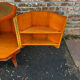 Vintage octagonal bar cabinet – leather top – Art Deco style – years