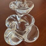 Vintage crystal flower candle holder (X2)