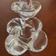 Porte bougies fleurs cristal vintage (X2)