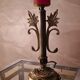 Bronze lamp and brass Art Nouveau