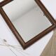 Large old mirror 65cm, carved wooden frame