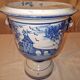 Indoor cache pot earthenware from Nevers signed F. Albus