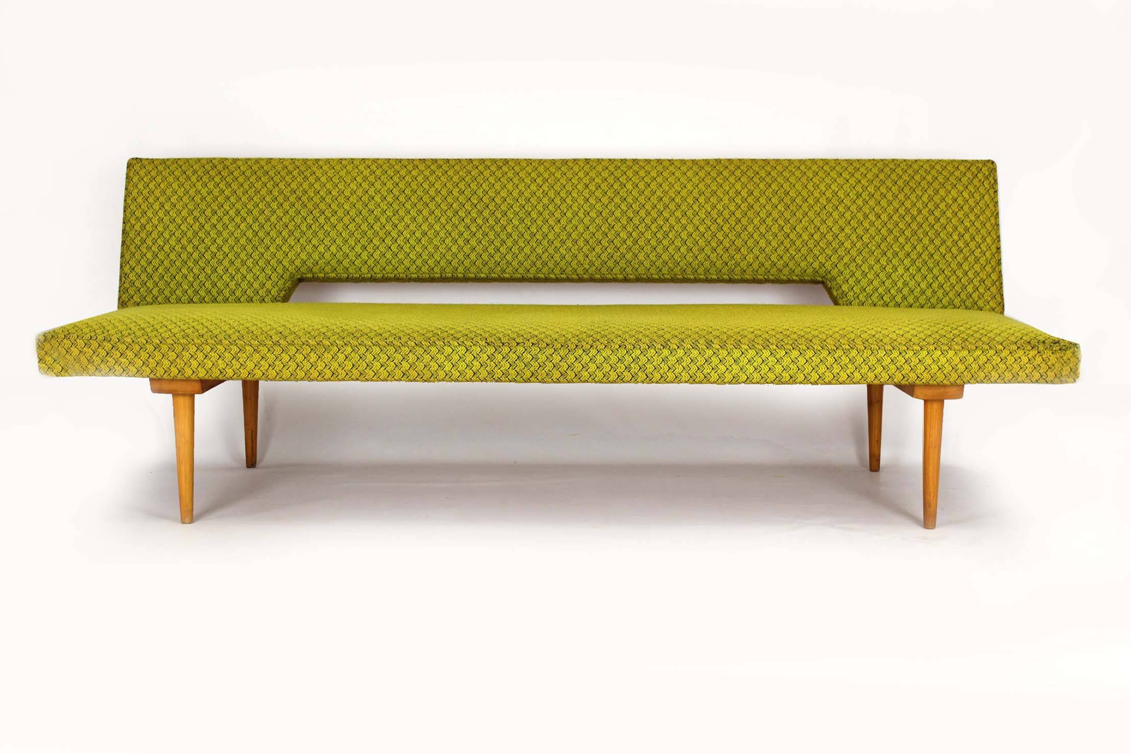 Sofa by Miroslav Navratil for Drevopodnik Brno, 1960s