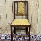 Series of 4 Art Deco mahogany chairs from the 1950s