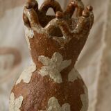 Vase amphore fleurie