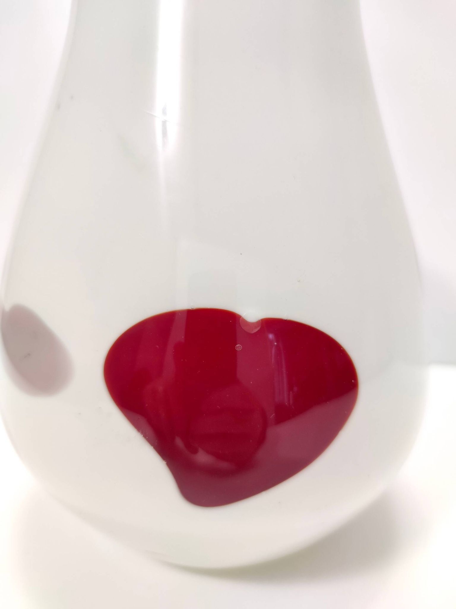 White Murano Glass Vase attr. to Dino Martens for Aureliano Toso