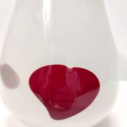 White Murano Glass Vase attr. to Dino Martens for Aureliano Toso