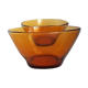 Set of amber duralex bowls