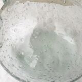 Bubbled glass pitcher