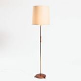 Floor light by Carl Fagerlund for orrefors, brass and teak