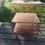 Vintage coffee table 70 with wheels