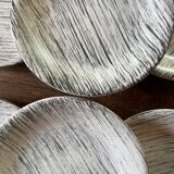 6 plates "Bazas" Salins