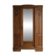 Large antique Art Nouveau wardrobe in solid wood