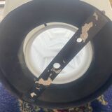 Art Deco Skycrapper ceiling light in opaline glass