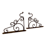 Pair of Wrought Iron Coat Hooks