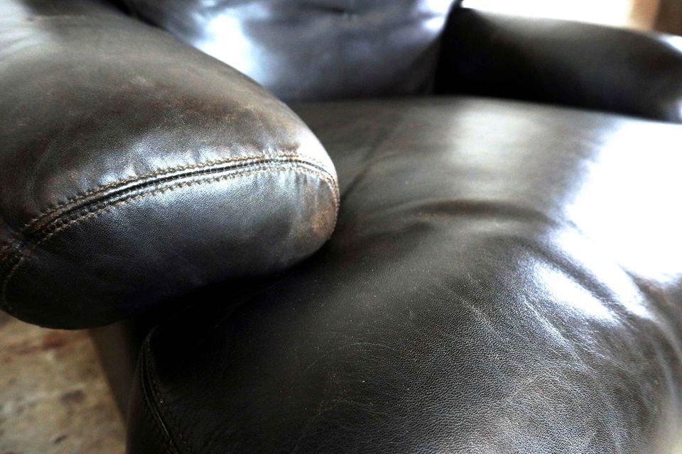 Vintage leather club chair