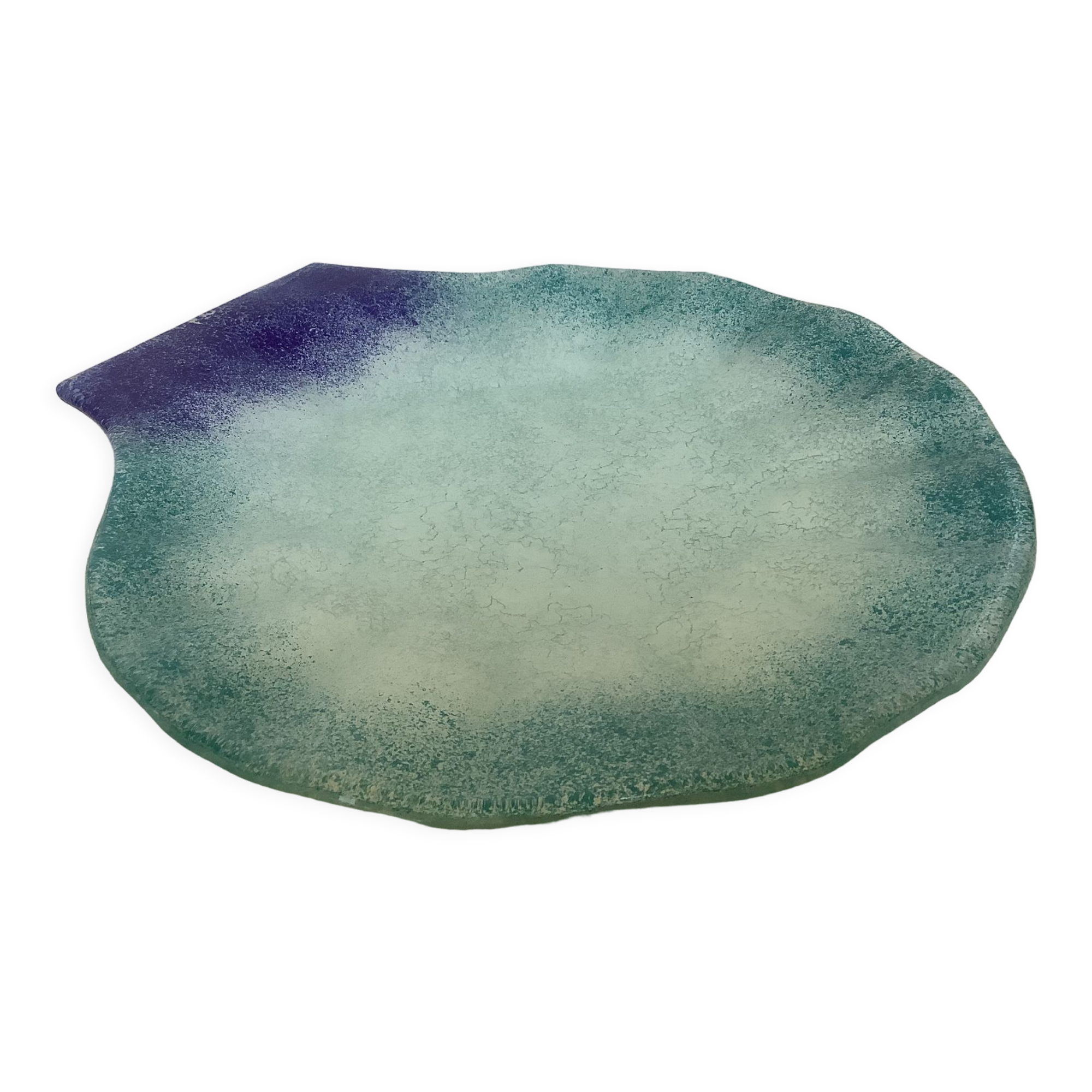 Blue glass paste pocket emptier