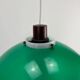 Suspension champignon verte par Uno & Östen Kristiansson pour LUXUS, Suède 1960
