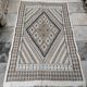 Hand-woven margoum rug in natural wool